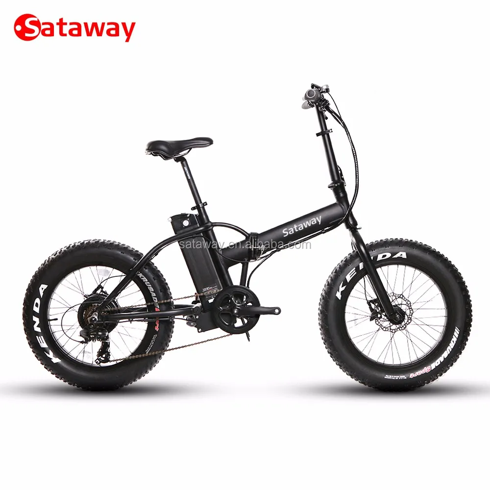 Sataway High Quality 20x4.0 Inch Folding Fat Tire Electric Bicycle