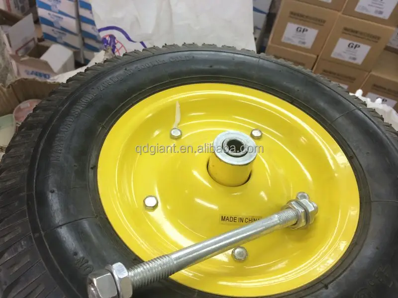 16x4 inch PU filled rubber wheel 4.00-8