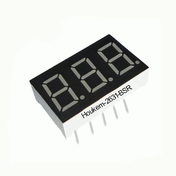 Common Anode Seven Segment Right Hand Decimal Point NTE Electronics NTE3068 0.4 Single Digit Numeric Display Red Inc.