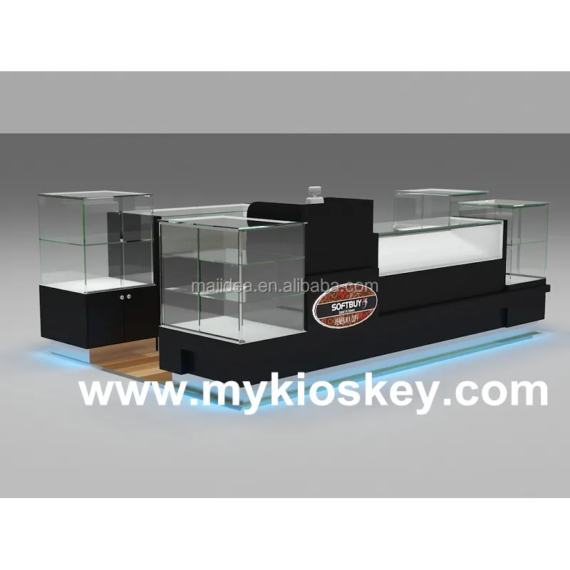 Small 3m by 2.5m glass cigarette display stand e cigarette booth