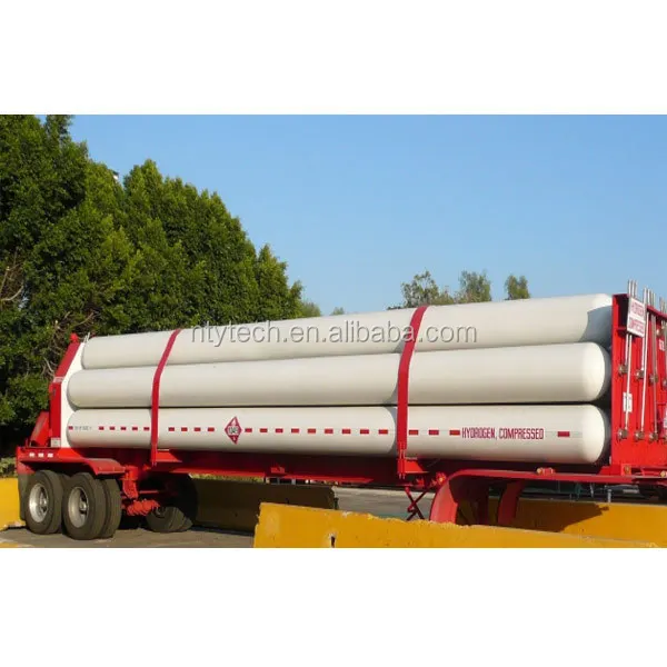 Nitrogen/oxygen/argon/hydrogen Mobile Jumbo Tube Skid Container Semi