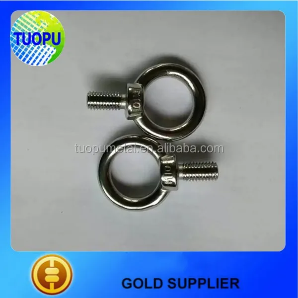 Wholesale Stainless Steel Ring Eye Bolts,High Polished Swivel Lifting