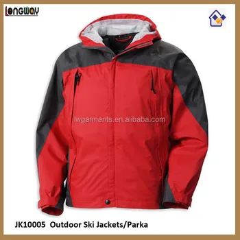 red outdoor jacket