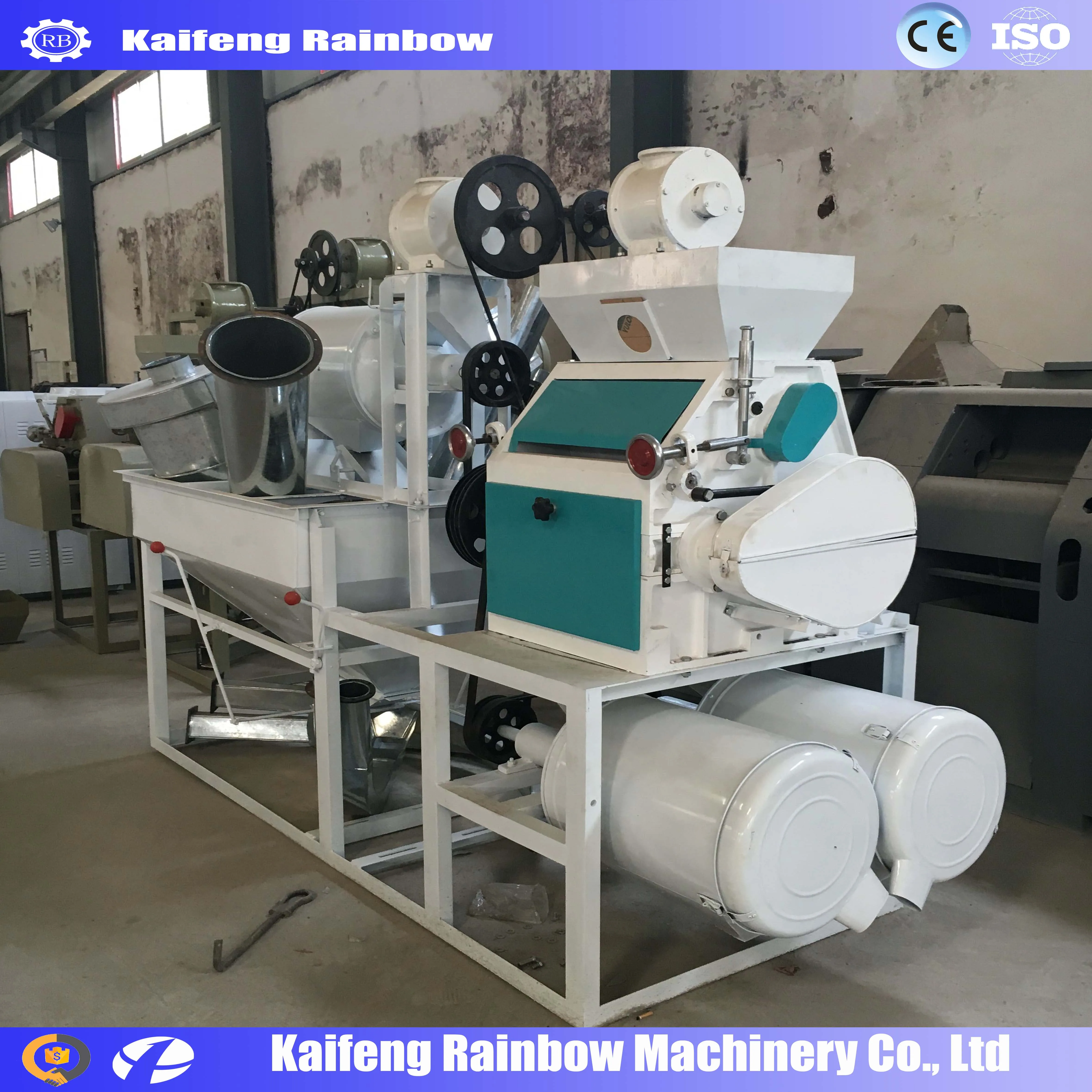 Commercial Whole Set Grain Wheat Flour Milling Machine Corn Maize Wheat