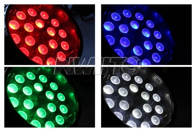 RGBWA UV 18x18W Zoom Wash Uplight LED Par Can Light Waterproof Aluminum Body with DMX Control for DJ and Theme Park Use