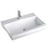Factory direct sell real estate construction shell shaped ceramic bathroom wash basins