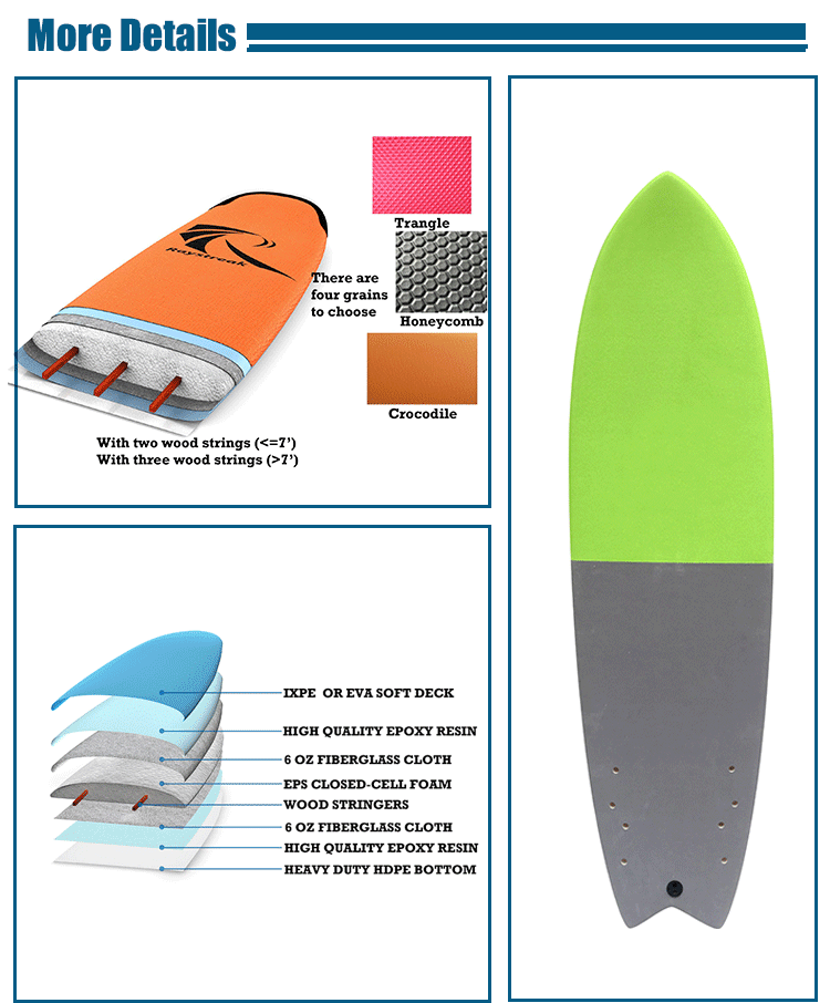 Wholesale Oem Epoxy Fiberglass Surfboards Epoxy Cheap Popular Shape