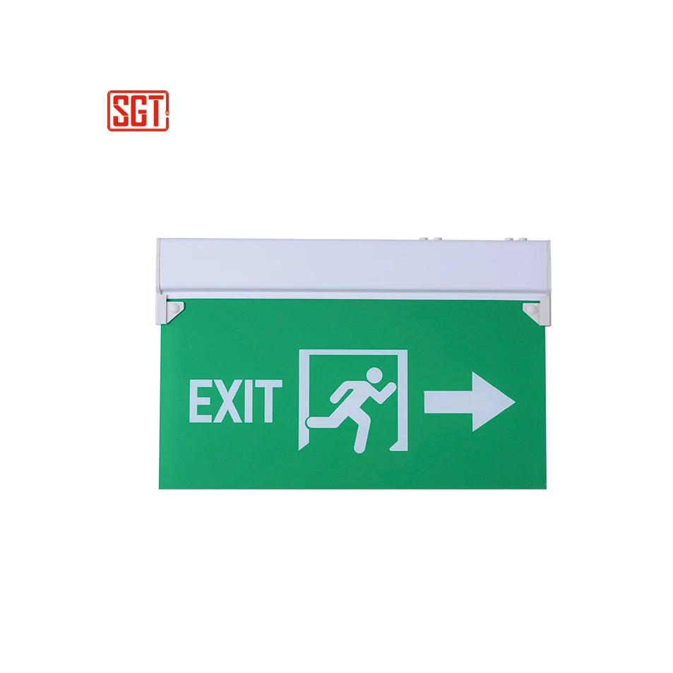 Classic design cheap price led fire exit sign green running man rechargeable LED emergency light