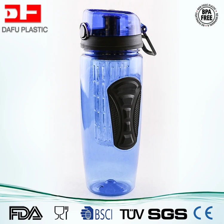 Download 1000ml Bpa Free Clear Body Sport Shaker Bottle With Automatic Cap Plastic Drinking Water Bottle ...