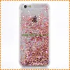 New design Transparent Plastic Liquid Quicksand 3D Bling Glitter Star Case For Iphone6/6s