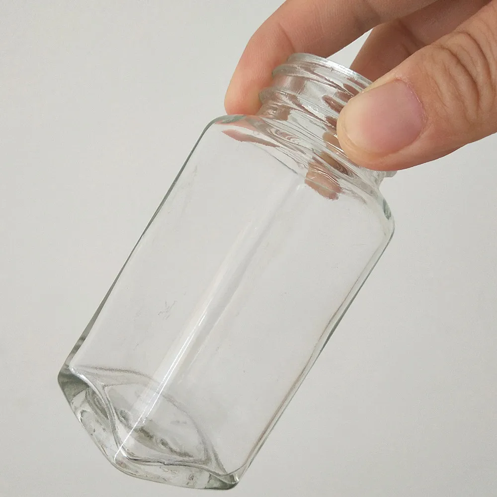 120毫升 4 盎司法国方形玻璃瓶用于冷压果汁
