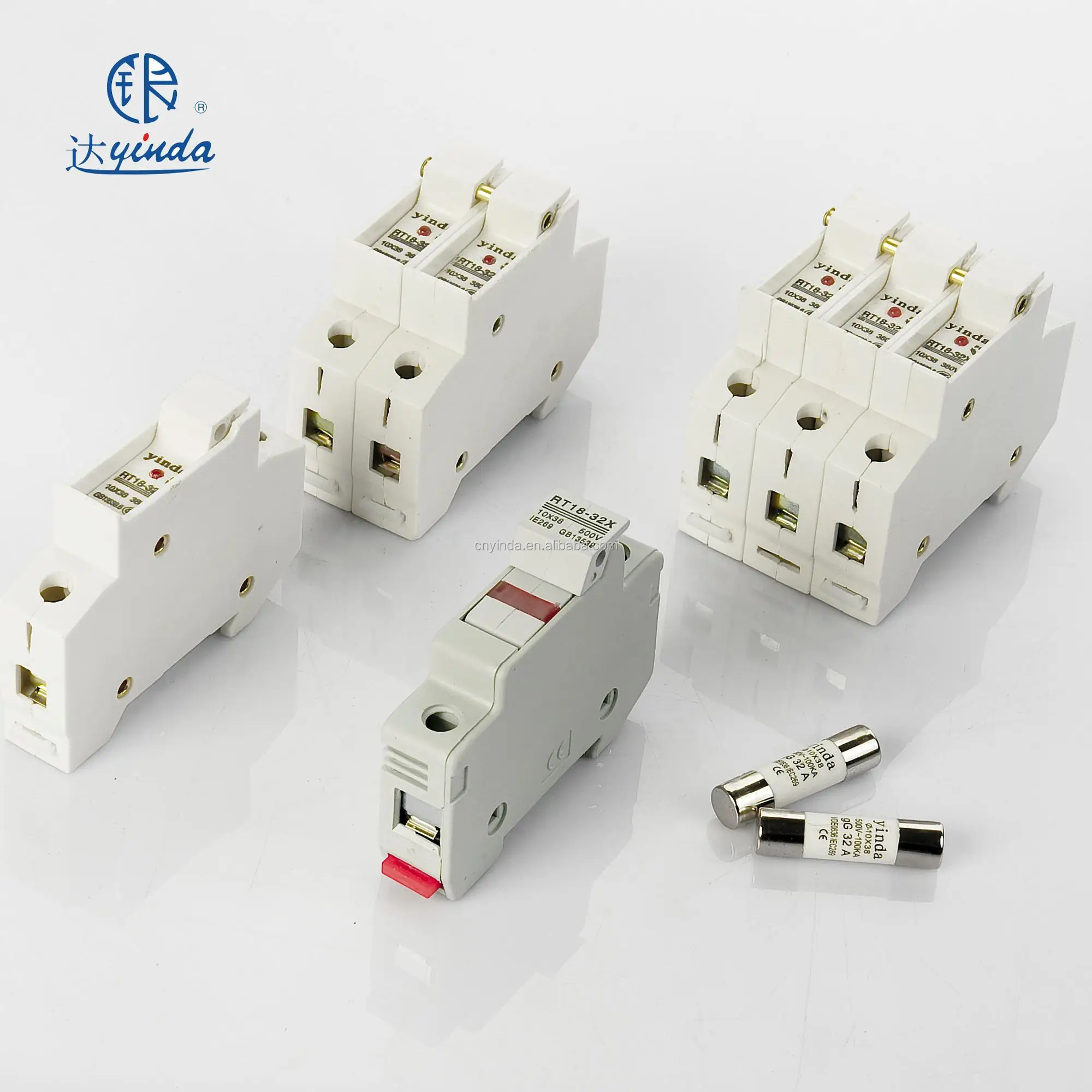 Yinda Ac 500v Match 10*38 32a Fuse Body High Quality Cylindrical Fuse