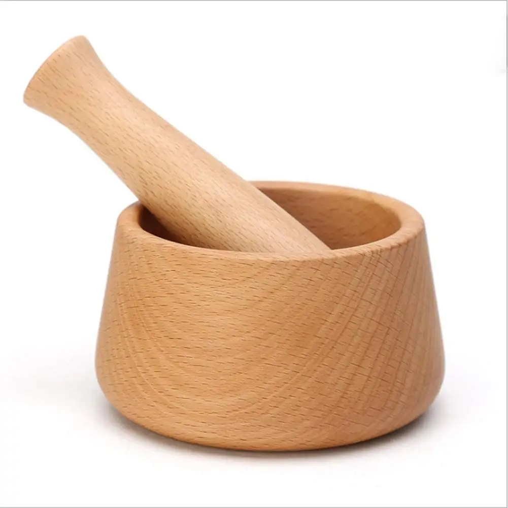 Large Bamboo Mortar And Pestle,Mortar And Pestle Bamboo,Garlic Pressed