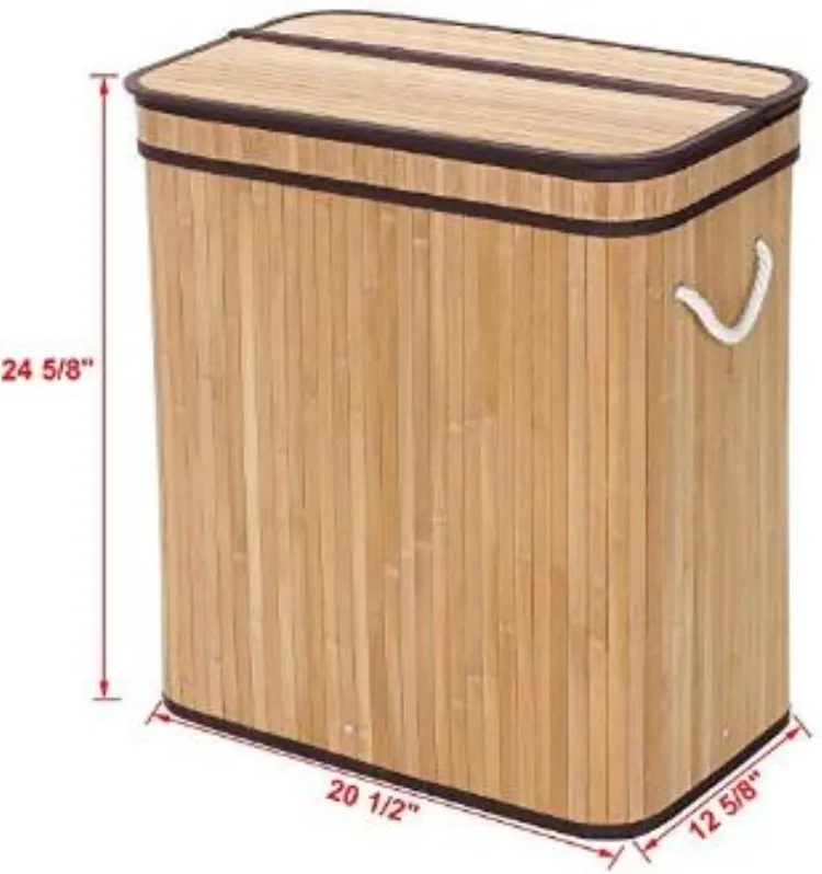 two section hamper