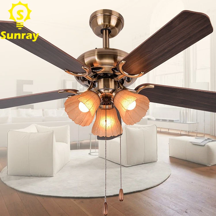 High Quality 42 Inch Remote Control Portable Ceiling Fan With Led