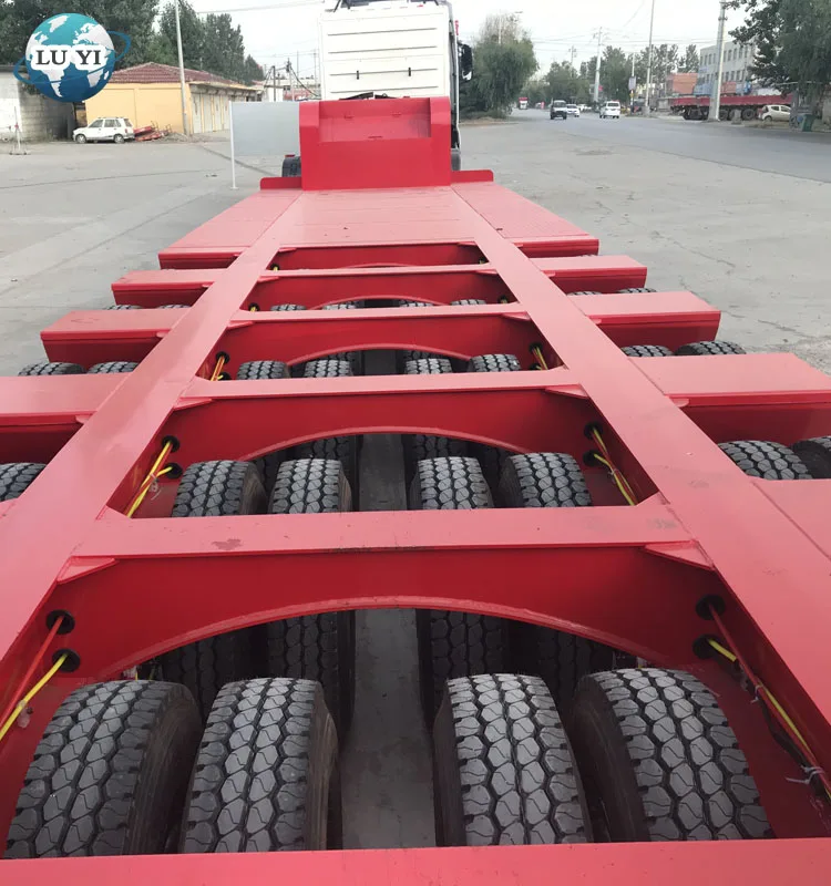 Multiaxle 4 Line 8 Axles 80 Ton 100 Ton Modular Lowbed Lowboy Semi