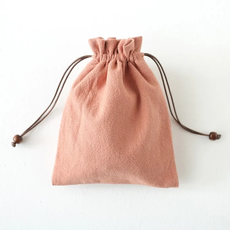 Colorful Cotton Linen Fabric Jewelry Pouch With Drawstring Buy Cotton