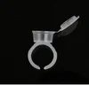 Disposable Plastic Permanent Makeup Pigment Ink Ring With Lid