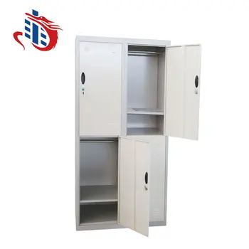 Classic Changing Room 4 Door Locker Lock Office Metal Storage