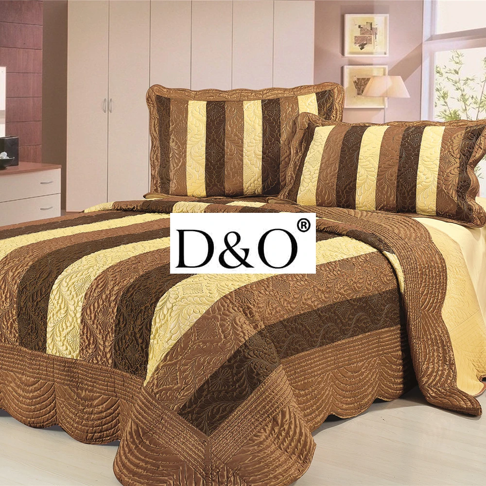 2018 Pujiang Wholesale Cheap Satin Velvet Patchwork Bedspread Set Buy