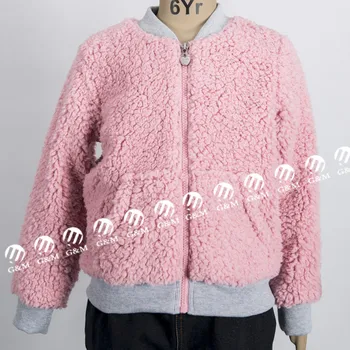 pink teddy fleece jacket