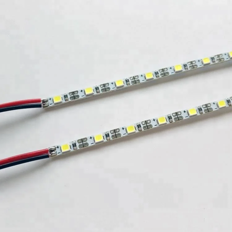 Ultra thin led strip 4mm led 2835 single row multi color led light bar hard led strip