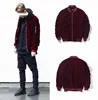 OEM dropshipping Bomber Jacket Coats Red Jackets Vintage Velvet Fabric