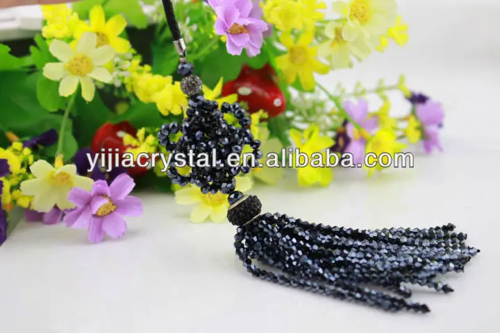 fashion decorative crystal beads mobile phone charms