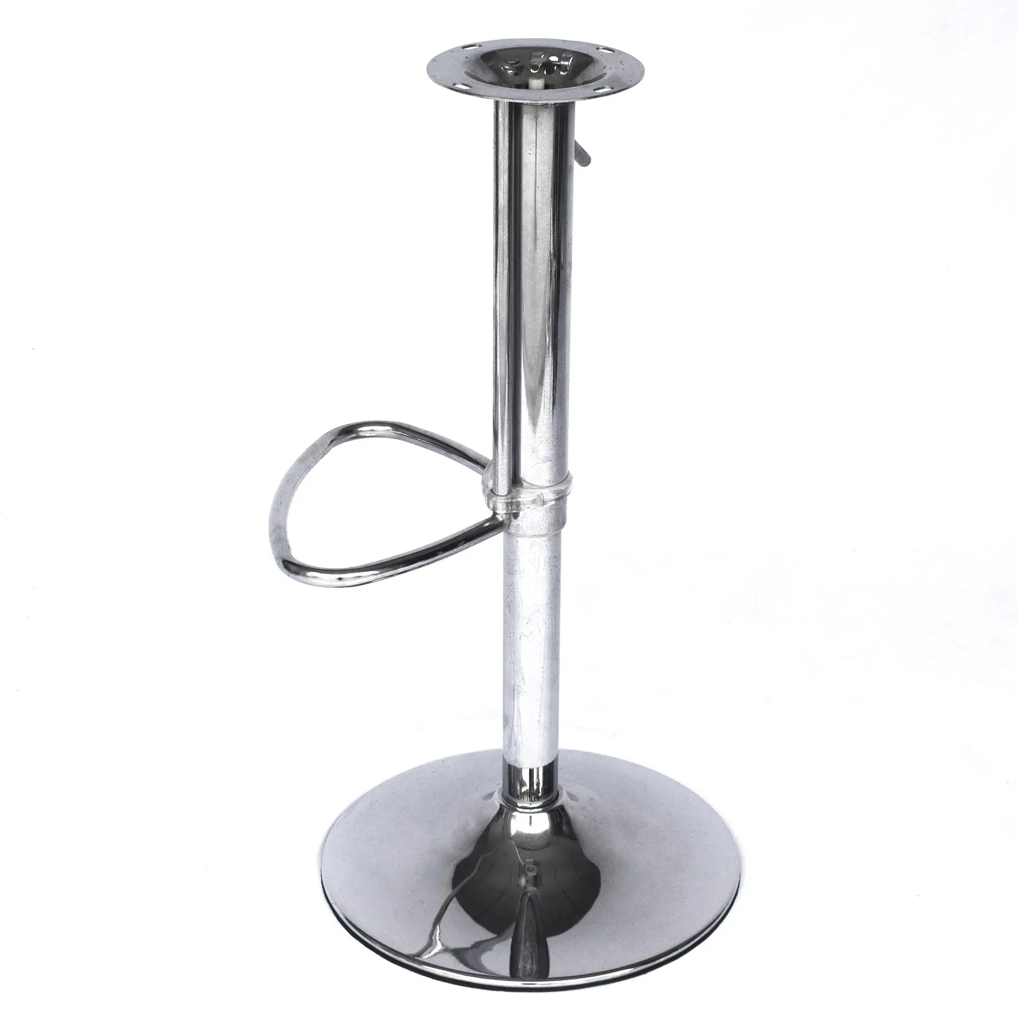 Flat Durable Counter Height Bar Stool Base Replacement Metal Bar Stool