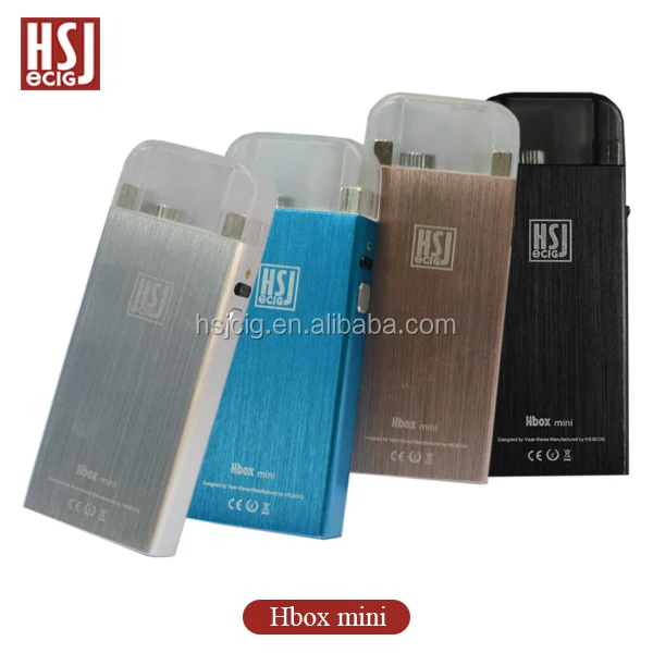 aluminum material smoking electronic vape plastic cap with 2 magnet e-cig from HSJ Hbox mini model