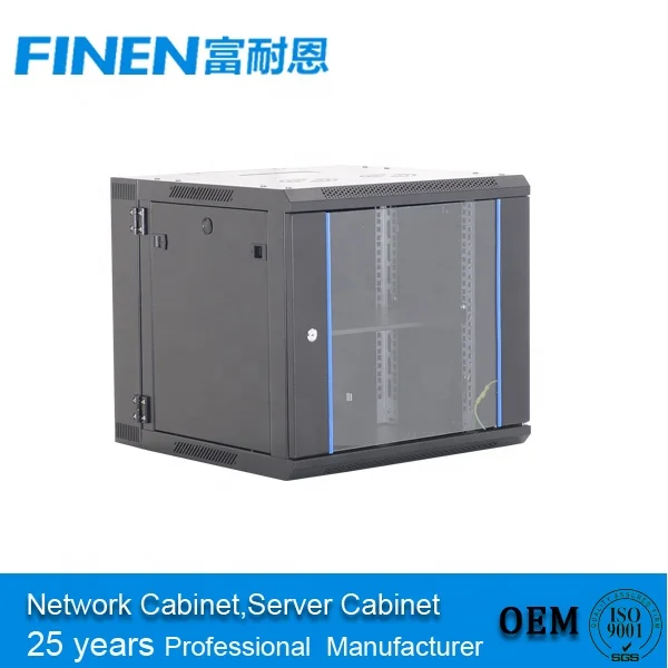 Double Layer 6u 9u 12u 15u 18u Networking Cabinet Wall Mounted Rack Server Cabinet With L Rails 5085