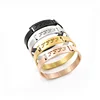 European USA Stylish Wider Great Wall Pattern Plate Stainless Steel Personalized Bangle