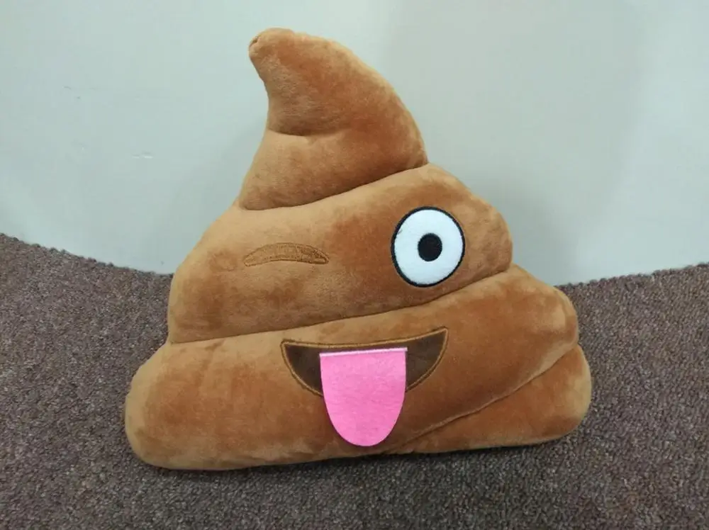 emoji poop pillow