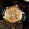 Male mechanical watch Winner retro hollow ultra-thin men's watch luminous belt wrist watch to develop