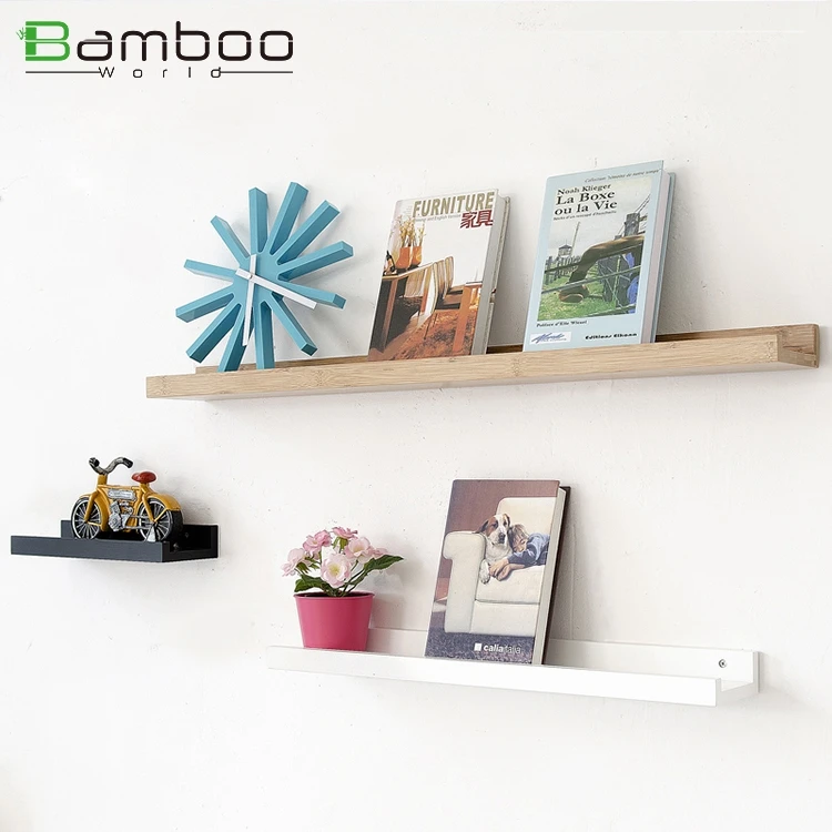 Sale Bamboo Wall Mount Display Shelf Rack For Bedroom Buy Library Book Shelf Product On Alibaba Com
