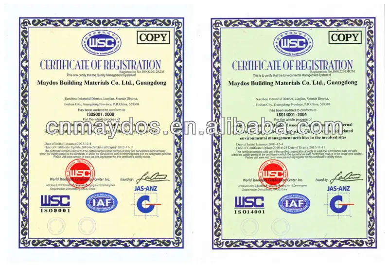 Certificates