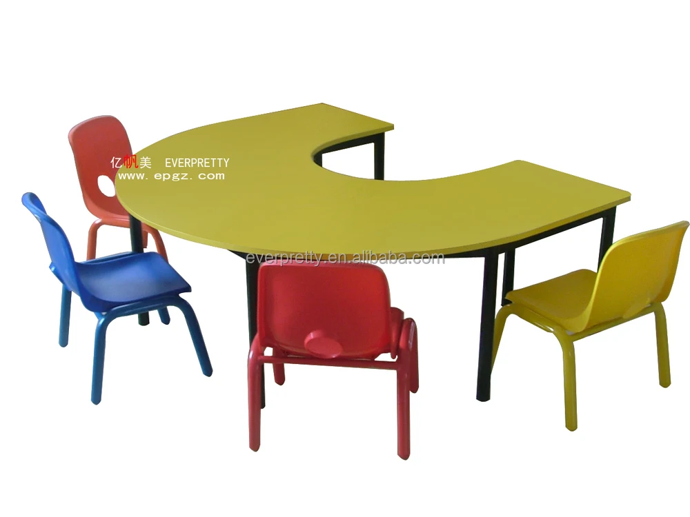 Kindergarten U Shaped Kids Table Sets,Wooden Kg Tables And Chairs,Kd