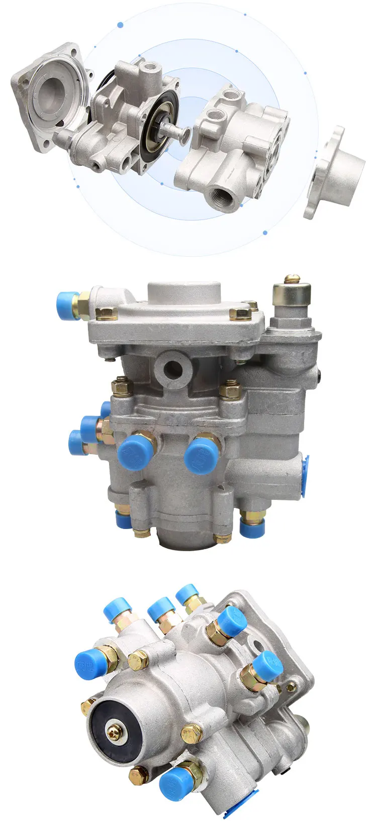 Trailer Truck Brake Air Relay Emergency Valve With Repair Kits For Sale