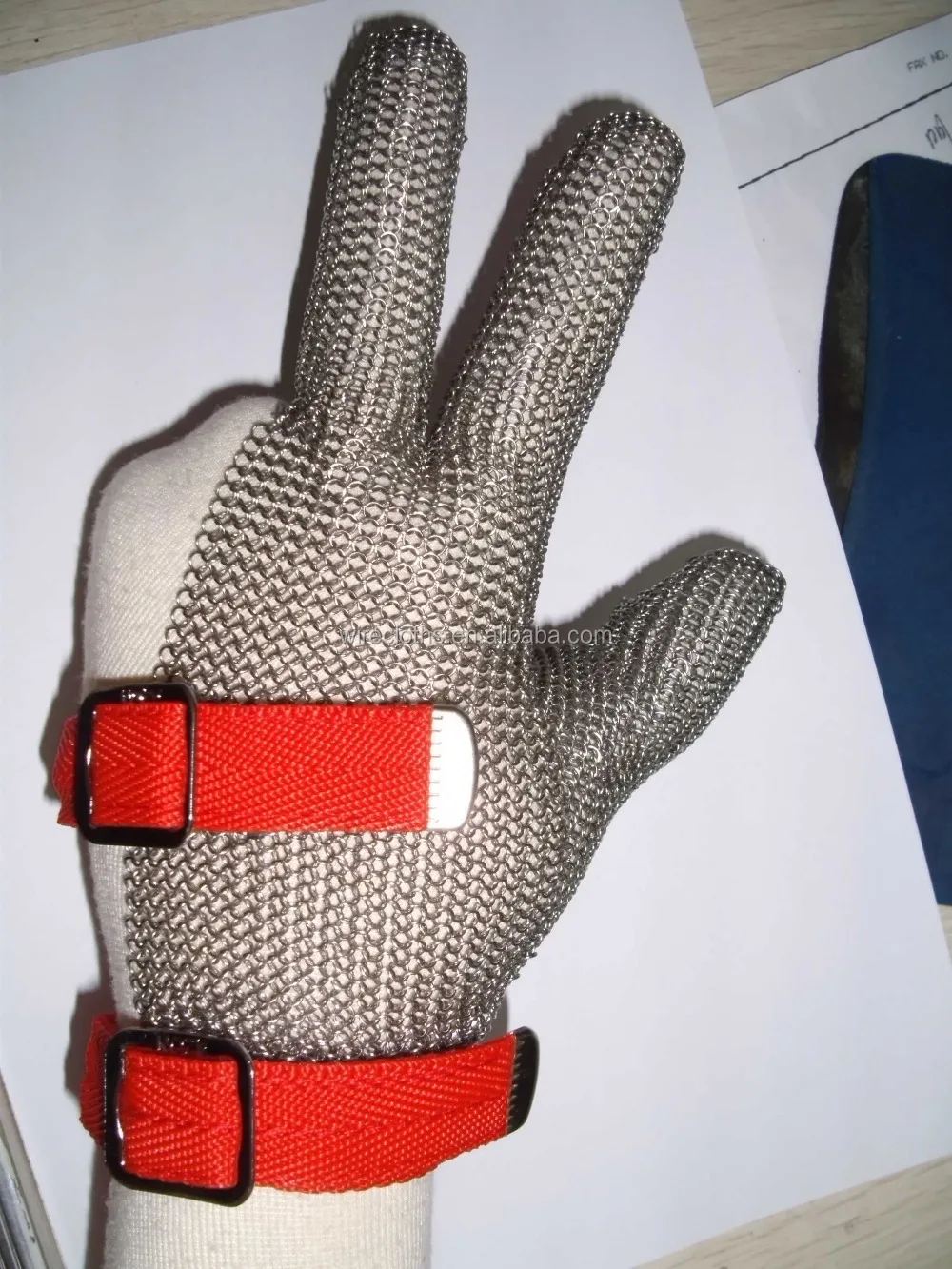 Stainless Steel Rings Gloves For Butcher/working Gloves/short Sleeves