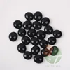 500g 12-14mm black ceramics flat glass beads Garden suppliers fire pit glass rocks decoration