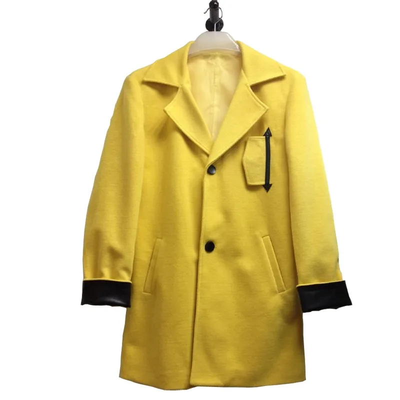 yellow trench coat mens