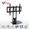 Modern height integrated cable management tempered glass 3D LED LCD TV mounting bracket with DVD Wall Shelf Brackets