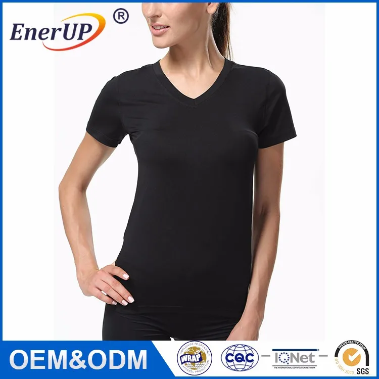 China Hot selling Copper and Zinc Infused Short Sleeve shirt women Compression Running sports wear clothes