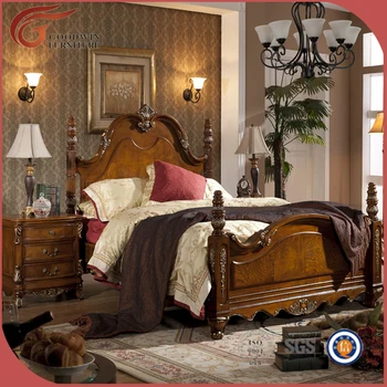 Classical Wooden Hand Carving Bedroom Furniture Black Color King Size Bed Night Stand Dresser Mirror Wardrobe A49 Buy Bedroom Set King Size