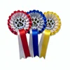 Custom Logo Printed Dog Shows Ribbon Rosette Badge