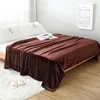 100% Polyester Flannel Fleece Super Soft Blanket Thin Quilt Office Siesta Blanket 180*200cm
