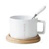Creative coffee cups can be customized gift cups simple single ceramic coffee cups