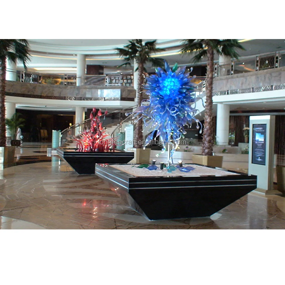 Modern Murano Handmade Blown Glass Sculptures Large Hotel Ground