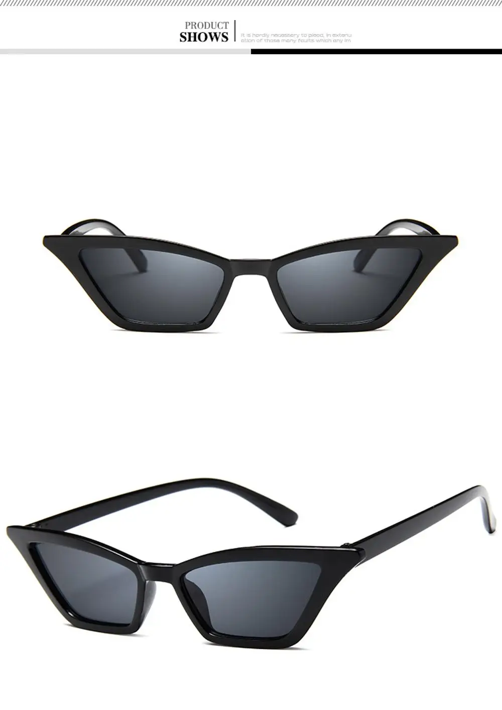 Gafas de sol de diseño de ojo de gato gafas de sol retromujer 