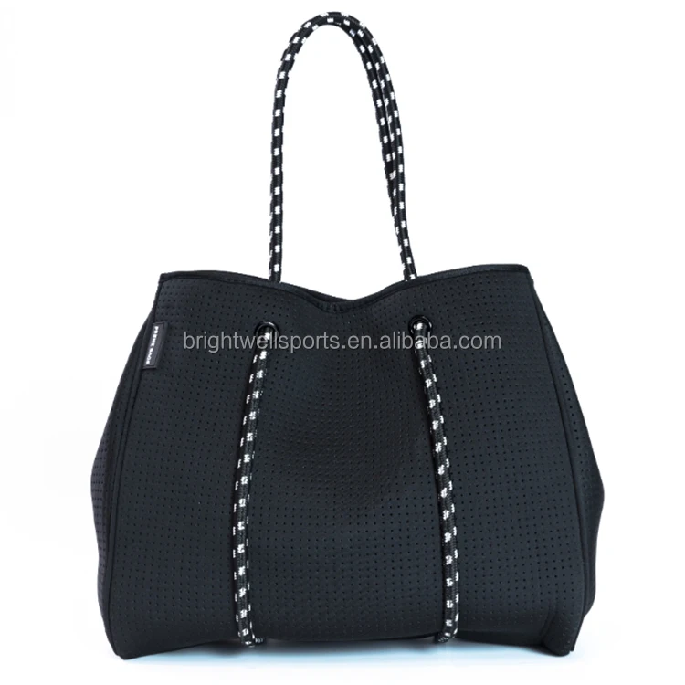 Custom Made Large Perforated Neoprene Beach Tote Bag